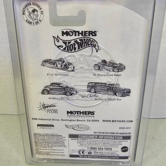 2002 Hot Wheels Mothers Series #2 LiL' BIT FOOSED Car #1 of 4 in Protector NEW - Picture 3 of 10